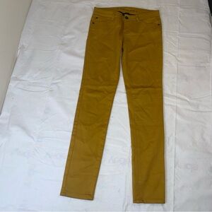 Celebrity Pink Mustard Yellow Cotton Blend Skinny 5 Jeans